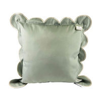 Scallop Pillow, Gray