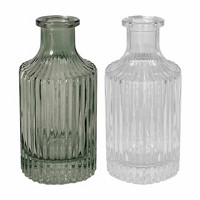 Mini Ribbed Bottle Vase, Assorted