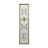 Wooden Frame 'Home' Bee Porch Leaner