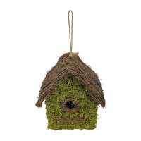 Decorative Mossy Twig Birdhouse