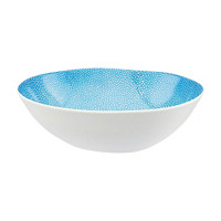 Melamine Cereal Bowl, Blue/White