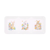 Vintage Bunny 3 Sectioned Plastic Serving Tray