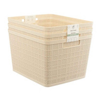 Clean Mama 3-piece Wheat Straw Storage Basket Set