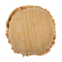 Faux Jute Round Pillow