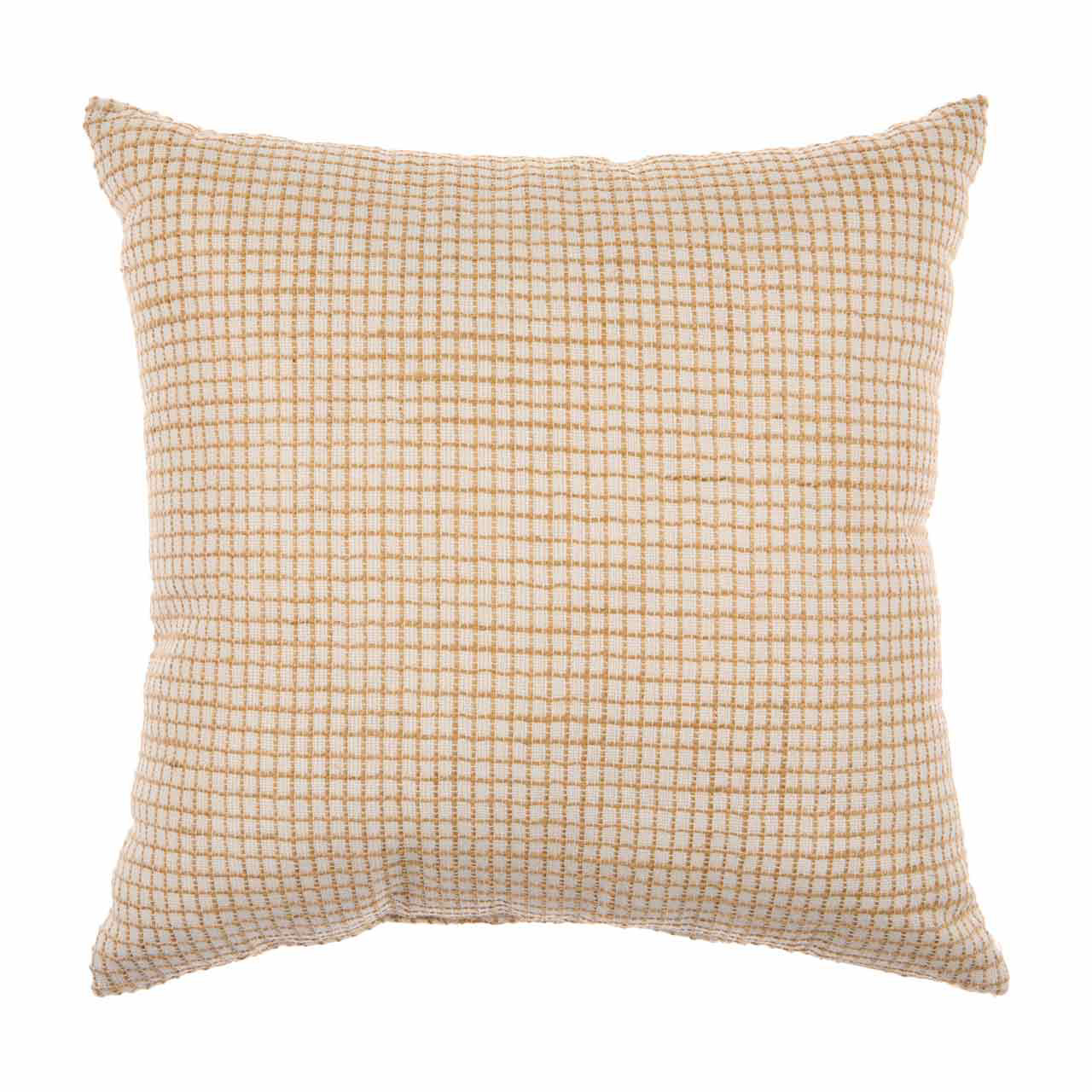 Jute Plaid Pillow,