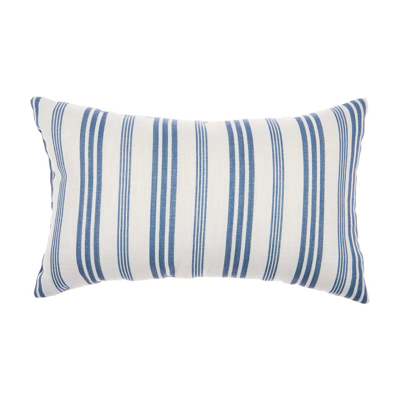 Jute Striped Pillow, Blue