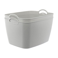 Storage Baskets, Extra-Large, Gray, 2 pk