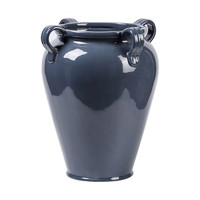 Blue Vase with Four Handles