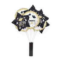 Graduation Celebration Foil Balloon on a Stick, Assorted Designs