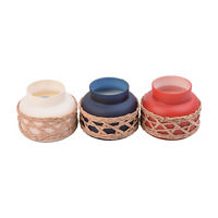 Assorted Patriotic Glass Candles, 17 oz