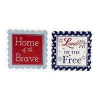 "Land of the Free" Table Decor Sign