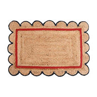 Scalloped Jute Rug, Assorted