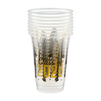 Classy Graduation Plastic Party Cups, 16 oz, 8 ct