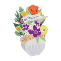 Mother's Day God Bless Mom Pop-Up Card