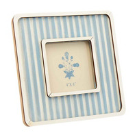 Striped Wooded Picture Frame, Blue or Yellow