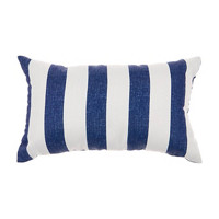 Textured Lumbar Pillow, Blue