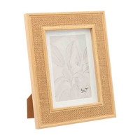 Burlap Texture Frame, 5 in x7 in photo