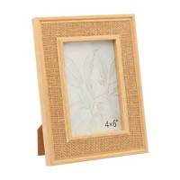 Burlap Texture Frame, 4 in x 6 in photo
