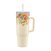 Corkcicle Travel Mug with Straw, Flowers, 40 oz