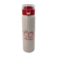Double Wall Stainless Steel Bottle, 23 oz, Strawberry