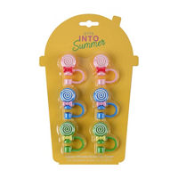 Dive Into Summer Straw Topper Set, Candy Shaped,
