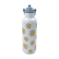 Double Wall Stainless Steel Bottle, Daisy, 17 oz