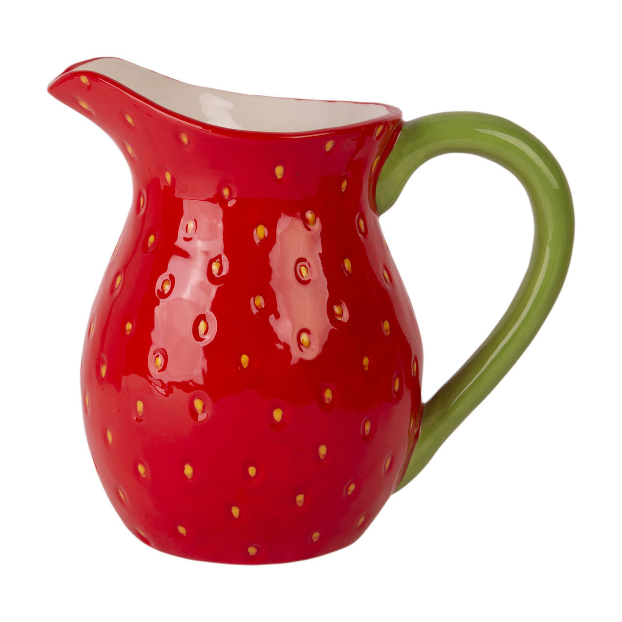 Ceramic Strawberry Water Pitcher