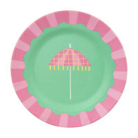 Umbrella Salad Plate, Melamine, 9 in