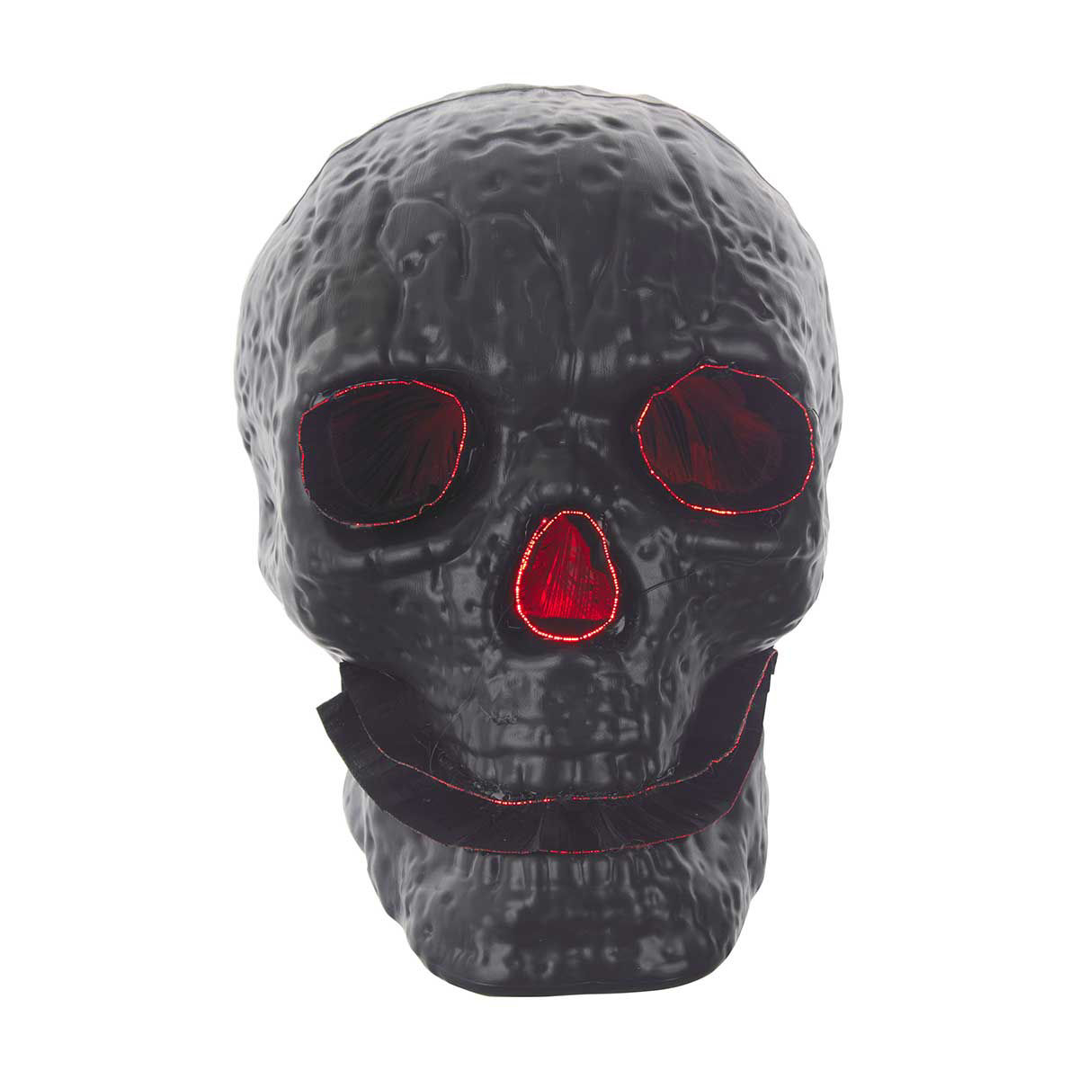 Halloween Fiber Optic Skull Shaped Decoration, Large, Assorted