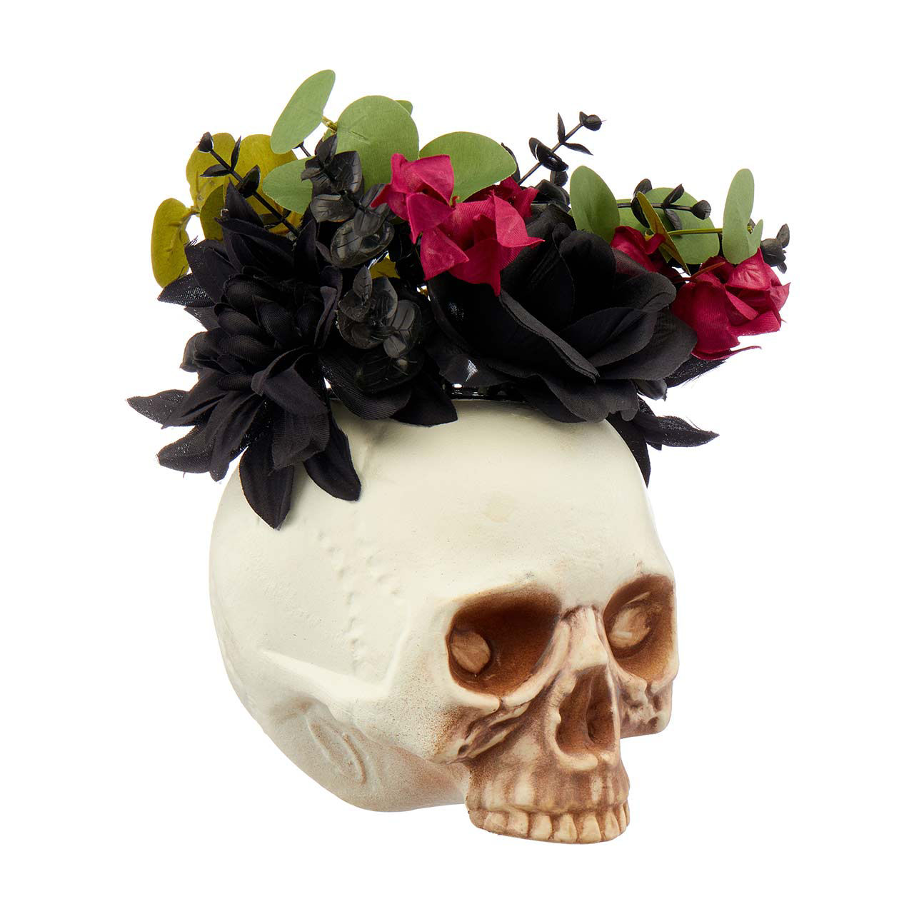 Halloween Premade Skull Plant Display