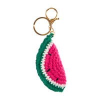 Crocheted Watermelon Slice Bag Charm