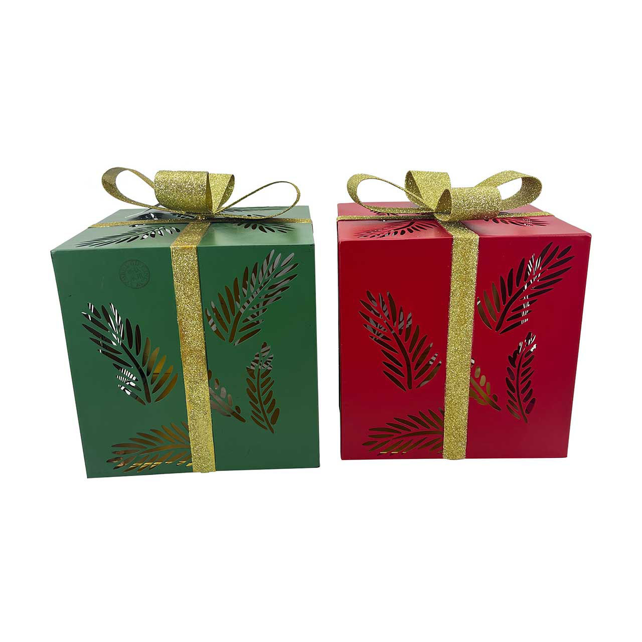 Metal Gift Box Decor, 9 in, Assorted