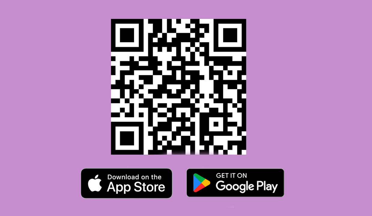 QR code and link to download pOpshelf's new app on the Apple App Store or on Google Play.