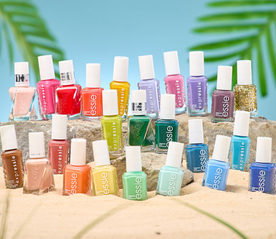 essie nail polish in an array of bright summery colors from pOpshelf.