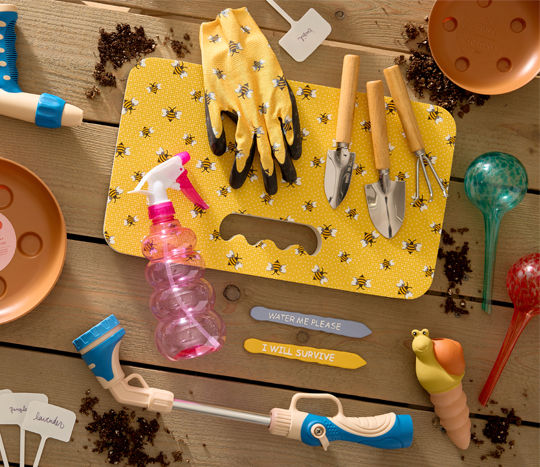 Gardening tools, gloves, gardening accessories, and hose attachments from pOpshelf