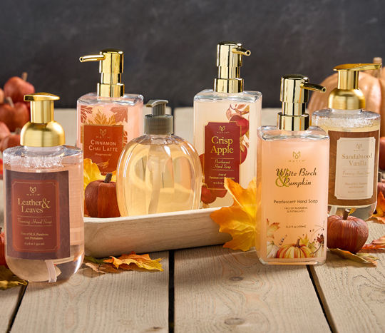 Fall-scented liquid handsoaps from pOpshelf.
