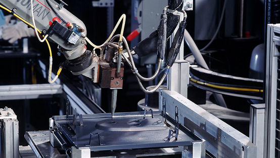 Aplicación de robot de fusión en caliente