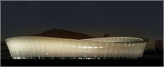 Estádio Green Point na Cidade do Cabo, África do Sul