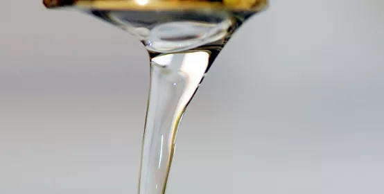 Stream of water being poured