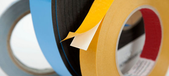 Assorted rolls of double-sided adhesive tape 