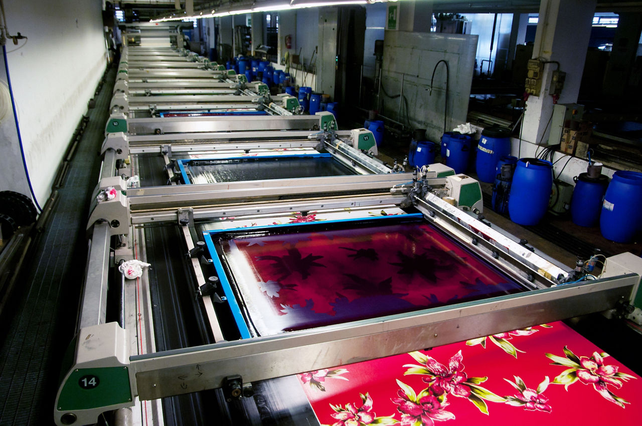 Silicone printing ink machine