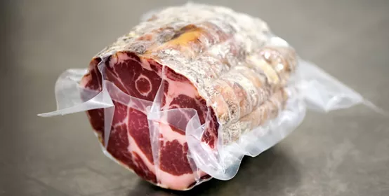 Package of steak