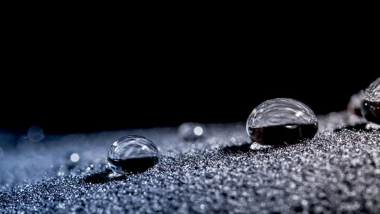 Droplets on surface