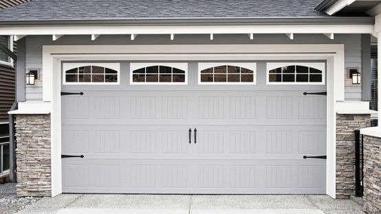 Residential insulated garage door