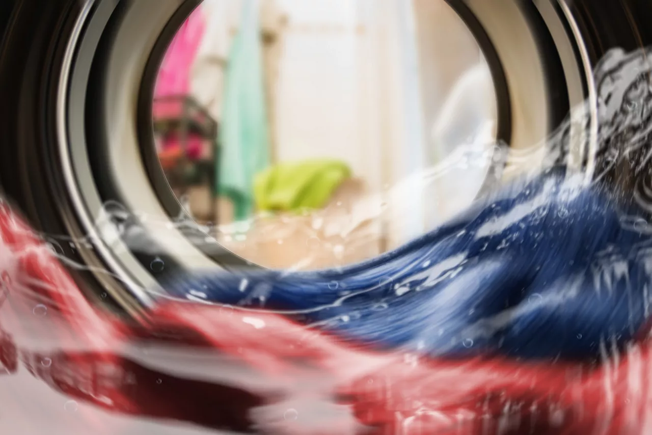 Color clothes in washing machine  