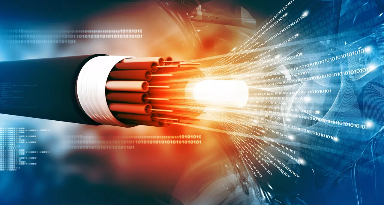 Optical fiber cable with binary code