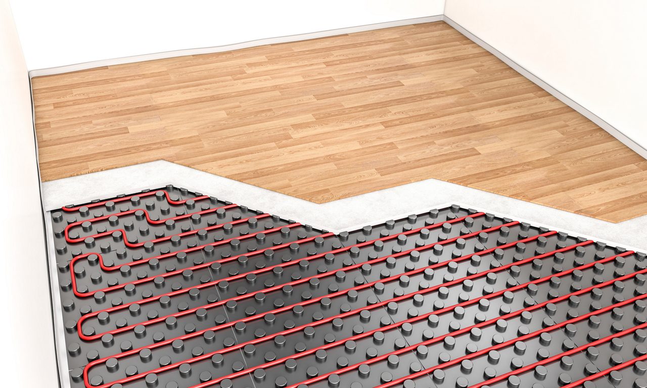Plastic pipes for floor heating