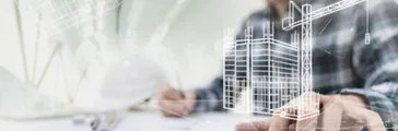 Engineer or Architect using computer tablet