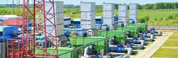 Gas compressor station for pumping natural gas, Russia