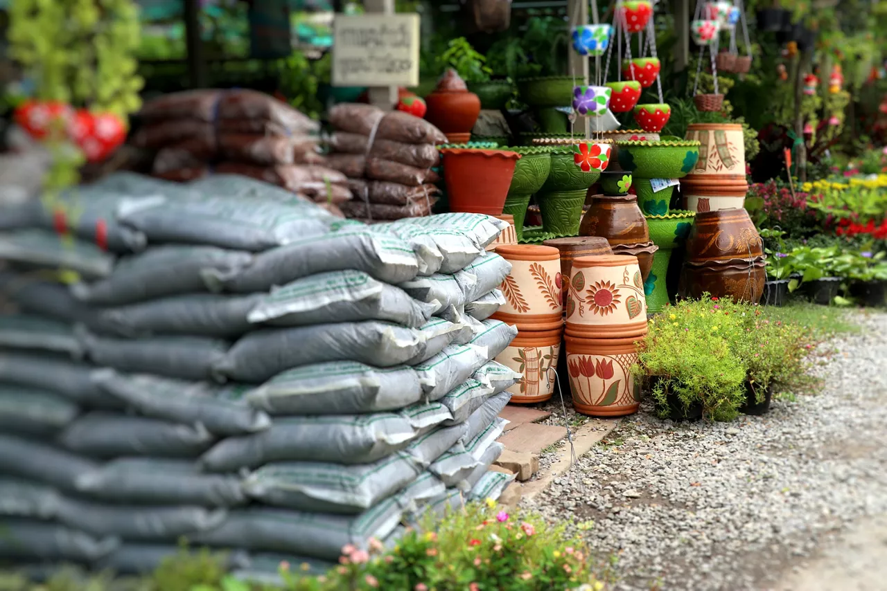 Bags of garden soil for sale